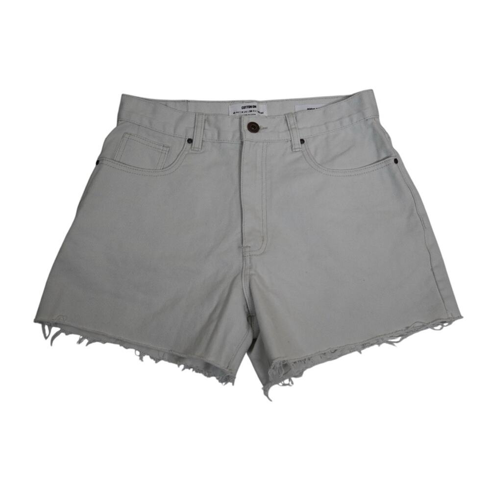 Cotton On Womens 6 High A Line Denim Jean Shorts